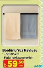 BORDÜRLÜ YÜZ HAVLUSU 50X85 CM BORDÜRLÜ YÜZ HAVLUSU 50X85 CM